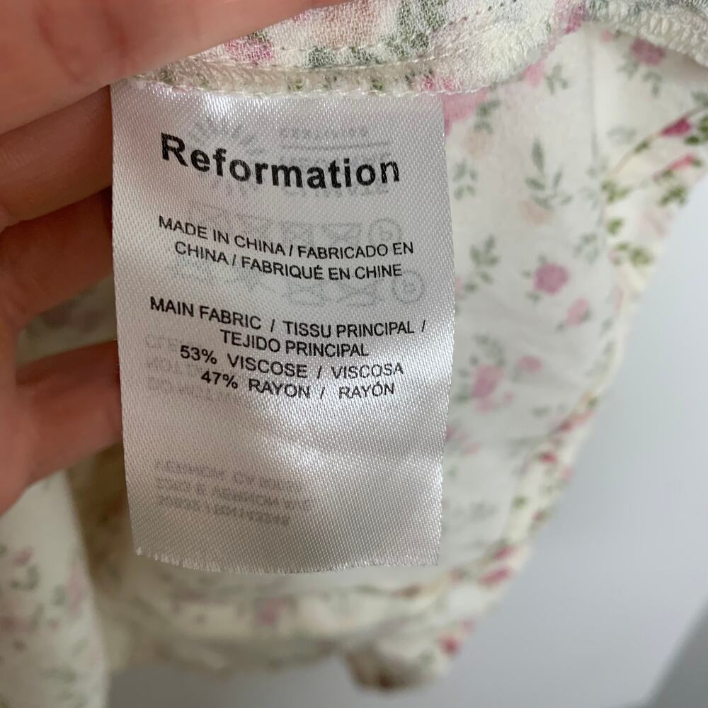 Reformation Corbin Floral Mini Dress Womens Size 8 - Picture 12 of 14